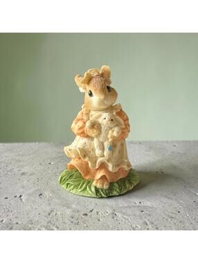 Enesco My Blushing Bunnies Figurine | 1995 Mother Baby Bunny Collectible